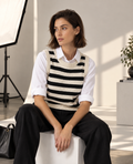 The Marlik Stripe Knit Vest